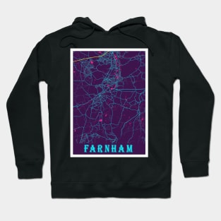 Farnham Neon City Map Hoodie